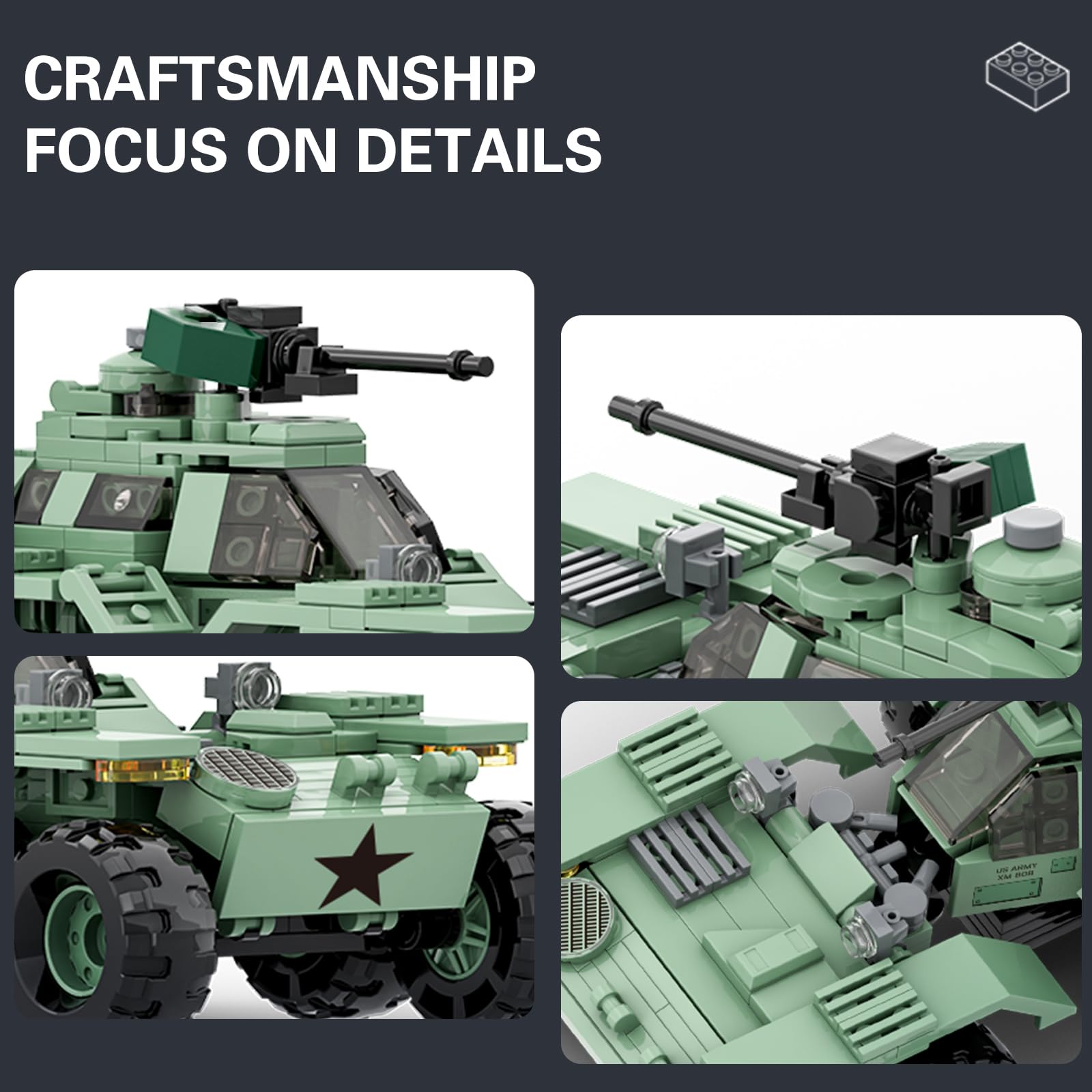 Amazon.com: MEIEST Military Vehicle Building Blocks Sets,Armored